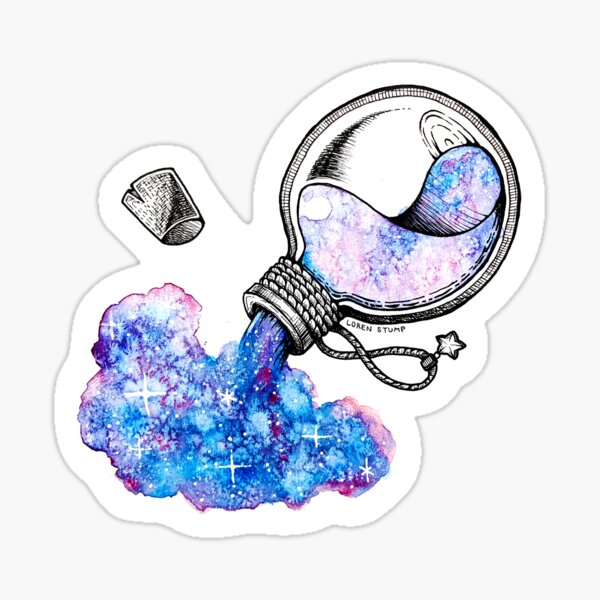 Blue Potion Stickers Redbubble - magic potion blue stripes roblox