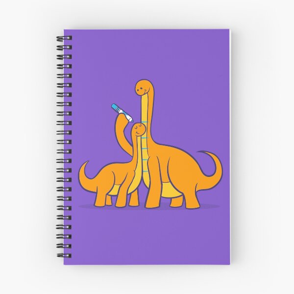 Artikelvorschau, Dinosaurier-Wachstumstabelle (Orange Dinos) entworfen und verkauft von RyanAstle.