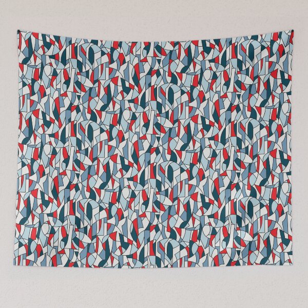 Item preview, Modern Crowd in Red designed and sold by runcatrun.