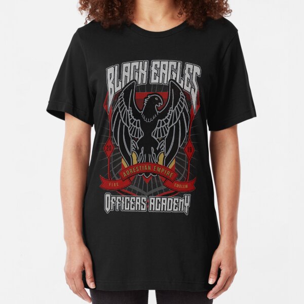 Black Eagles Crest Slim Fit T-Shirt