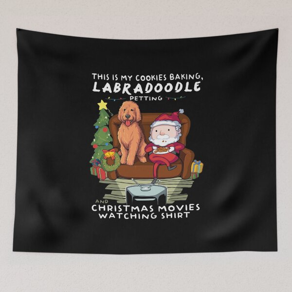 Item preview, Labradoodle, galletas horneadas y películas navideñas Regalo divertido designed and sold by TeeDoozy.