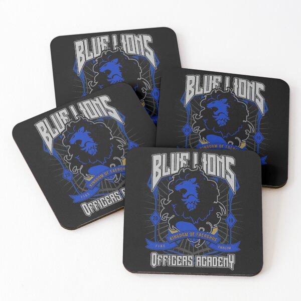 Item preview, Blue Lions Crest designed and sold by Ursula Lopez Sorribes.