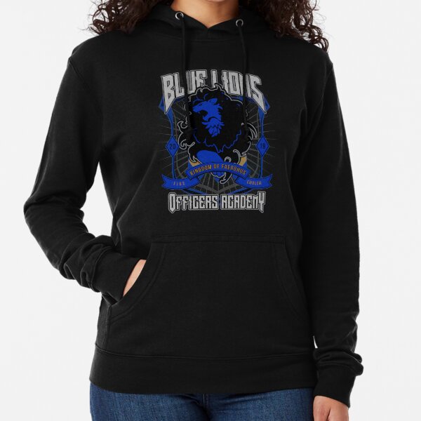 Blue Lions Crest Lightweight Hoodie