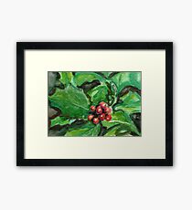 Holly Framed Print