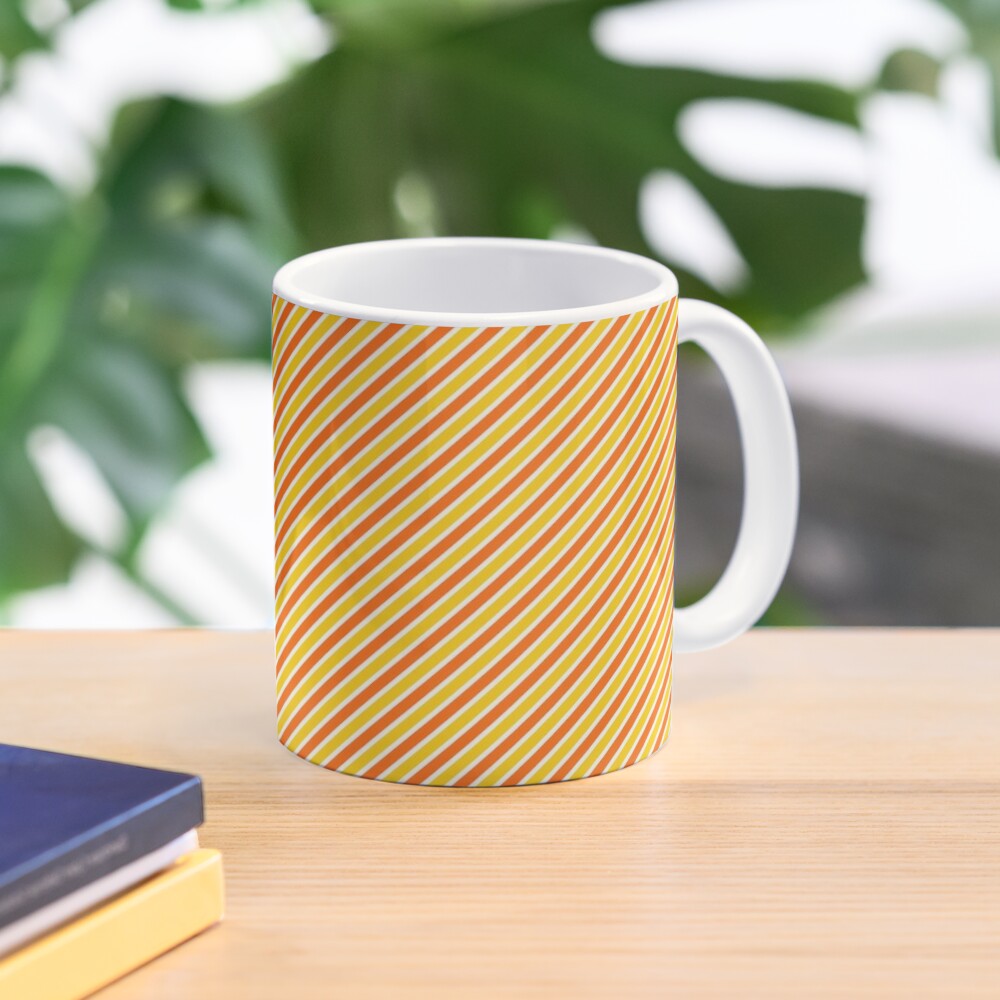 Candy Corn Stripes - Thin Coffee Mug