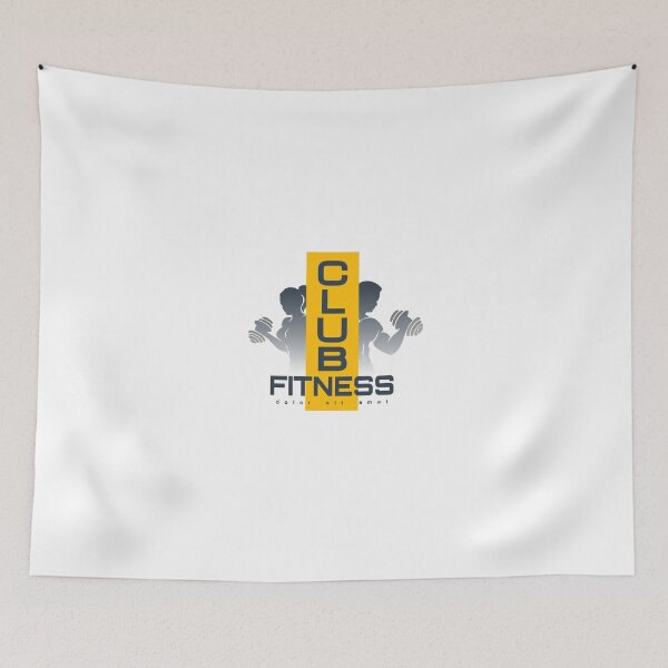 Item preview, Fitness Club Emblem with Silhouettes of Training People.   designed and sold by devaleta.