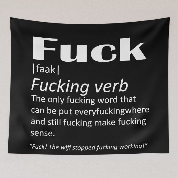 Item preview, Fuck verb definition designed and sold by JorrieFKL.