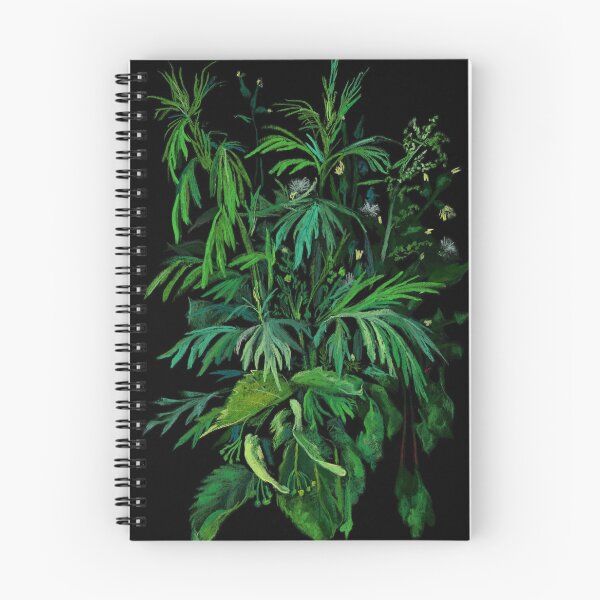 Item preview, Green and Black, Summer Plants Floral Art designed and sold by Julia Khoroshikh.