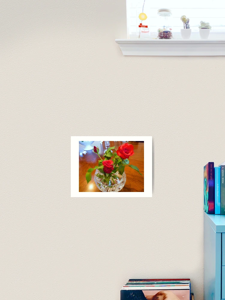 Thumbnail 2 von 3, Kunstdruck, "Red Roses, Red Roses" designt und verkauft von franticflagwave.