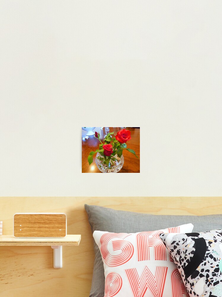 Thumbnail 2 of 3, Photographic Print, "Red Roses, Red Roses" designed and sold by franticflagwave.
