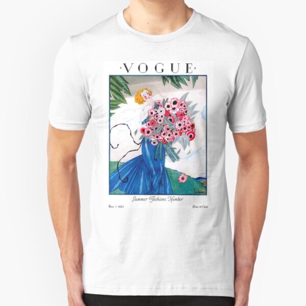 VOGUE : Vintage Spring 1923 Magazine Advertising Print Slim Fit T-Shirt