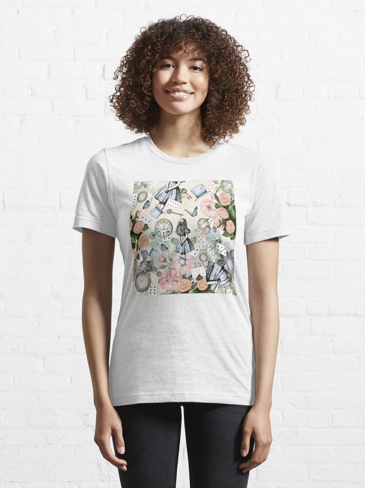 Vista alternativa de Camiseta esencial Alicia en el país de las maravillas Collage