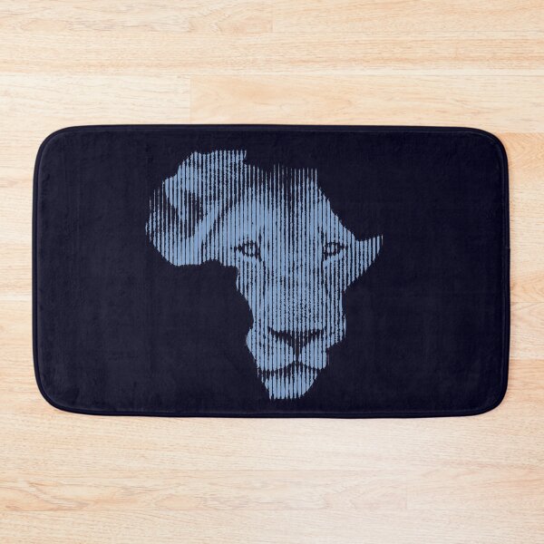 Item preview, Blue Lion in Shape of Africa designed and sold by Scotch Macaskill.