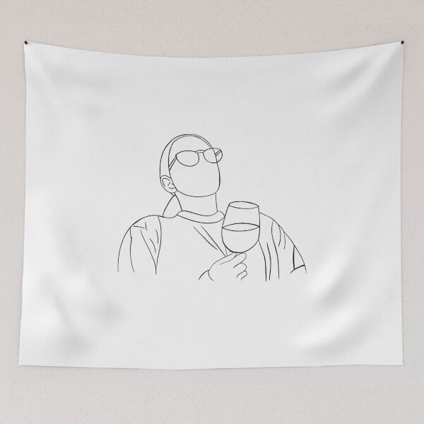 Item preview, Jenna Marbles Leisuring (Line Drawing) designed and sold by brenda-lee.