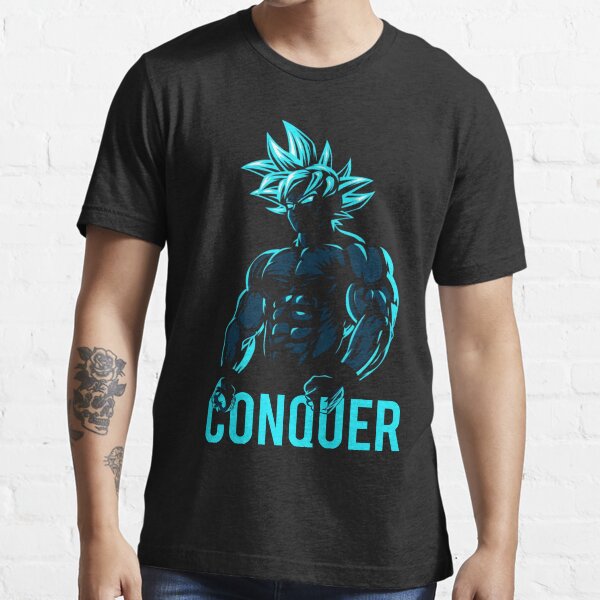 CONQUER - Goku Super Saiyan God Blue Essential T-Shirt