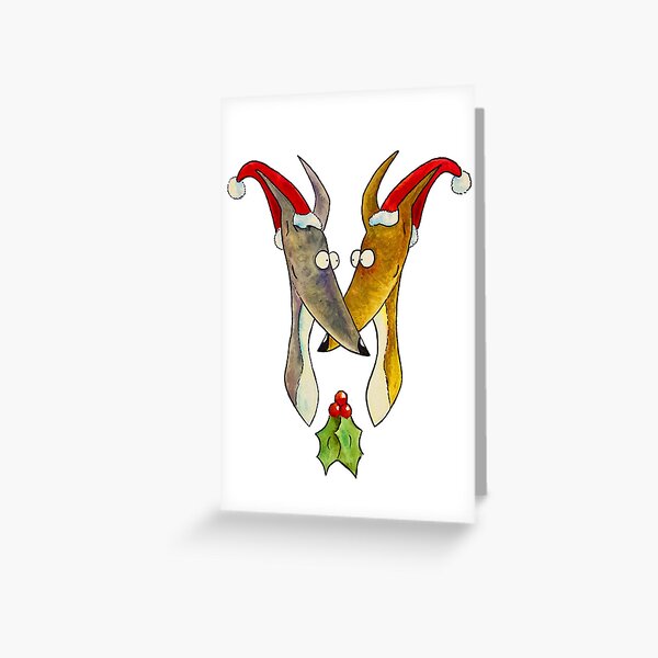 Christmas Love Hounds Greeting Card