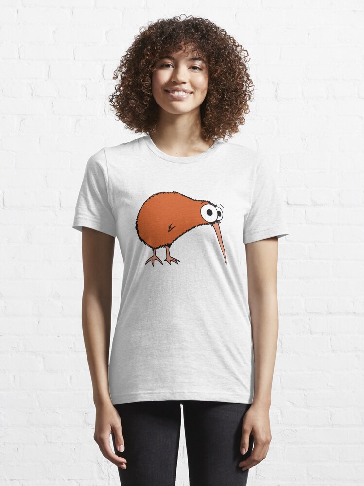 Alternate view of Cutie Kiwi (clock includes Maori numbers) Essential T-Shirt