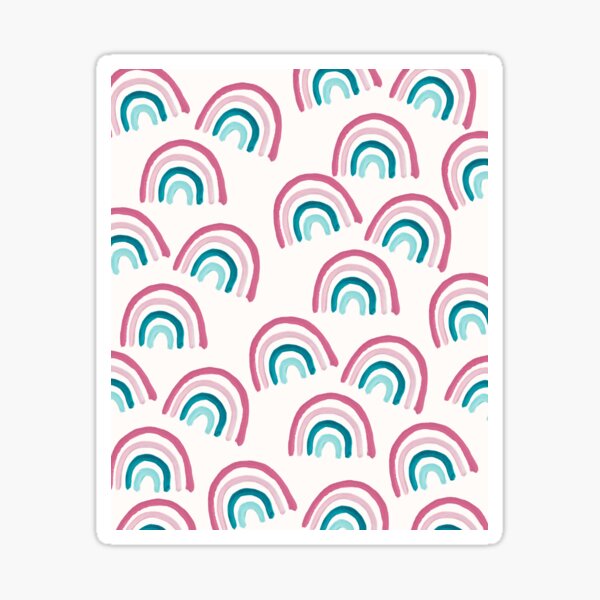 Rainbow Dream Pattern #1 (Kids Collection) #decor #art Sticker