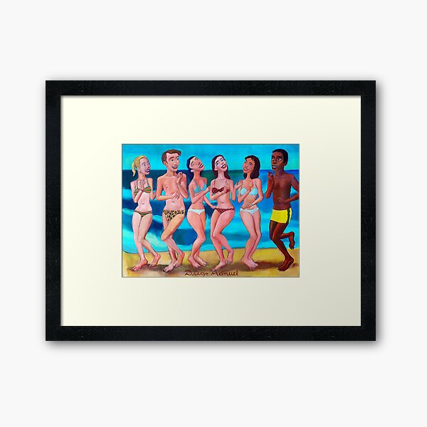 Vista previa del artículo con la obra «fiesta en la playa», diseñado y vendido por Diego Manuel Rodriguez.