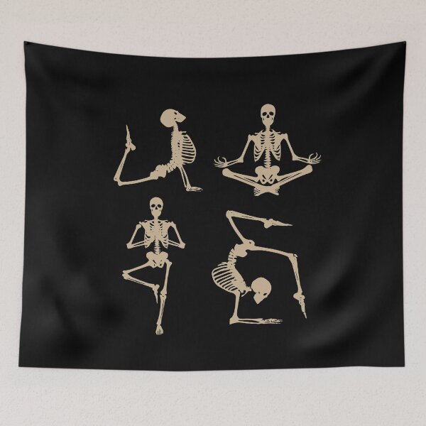 Item preview, cool yoga skeleton designs designed and sold by eiwo87.