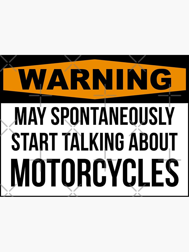 "Funny Motorcycle" Sticker for Sale by silverorlead Redbubble
