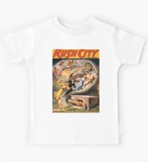 Poster 1890s From Rush City to Cactusville via the cyclone's wave performing arts poster 1894 Kids Tee