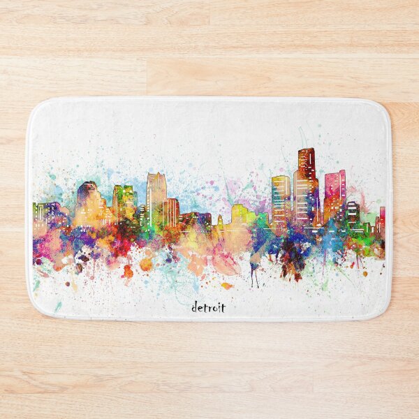 Item preview, detroit skyline designed and sold by BekimART.