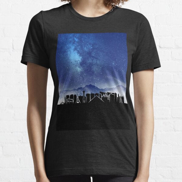 Women's T-Shirt, Thin Blue Line Las Vegas Skyline