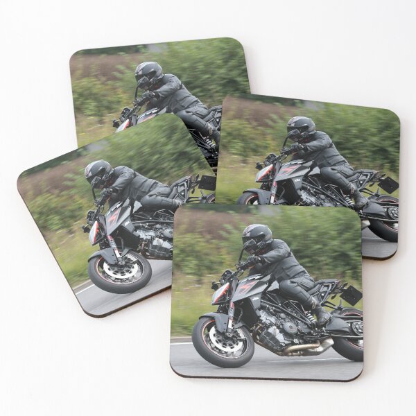 Item preview, Black Motorbike on bend designed and sold by Pete’s Digital Canvas.