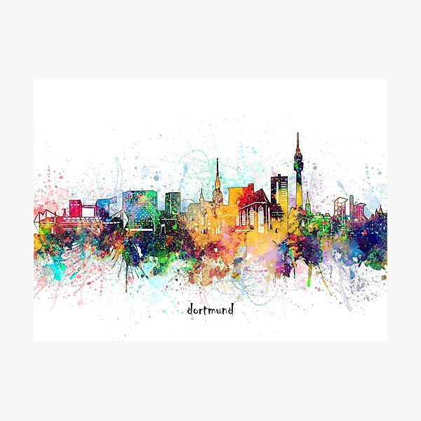 Vista previa del artículo con la obra «horizonte de dortmund», diseñado y vendido por BekimART.