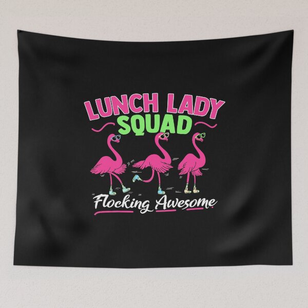 Item preview, Womens Funny Lunch Lady Squad graphic I Magical Cafeteria Flamingo designed and sold by biNutz.