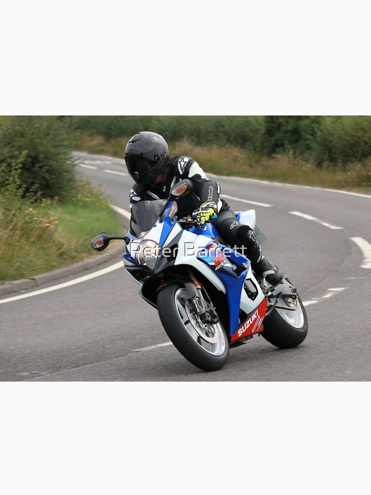Sports bike traveling at speed on bend by hartrockets