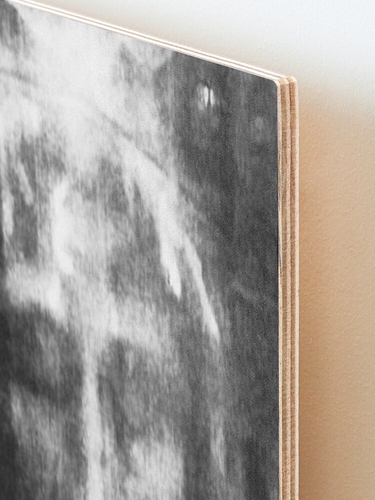 Alternate view of Shroud of Turin. Turin Shroud. Christianity, Christian, Icon, Bible, Biblical, Resurrection. Mounted Print