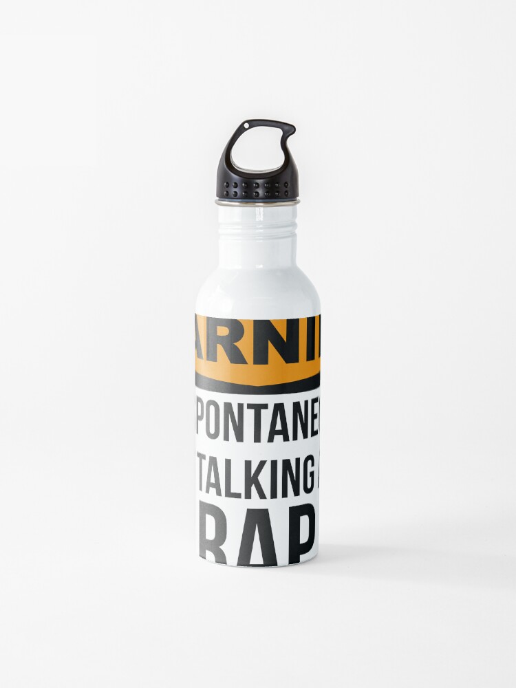 "Rap" Water Bottle by silverorlead Redbubble