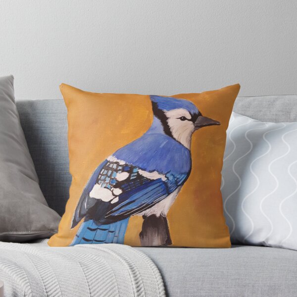 Item preview, Blue Jay on fence Post designed and sold by ArtsAndCrafts ByLisa.