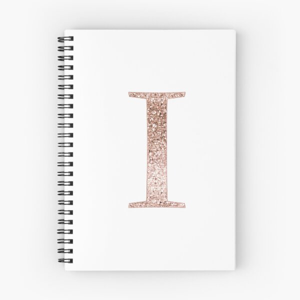 Item preview, I rose gold glitter monogram letter designed and sold by RoseAesthetic.