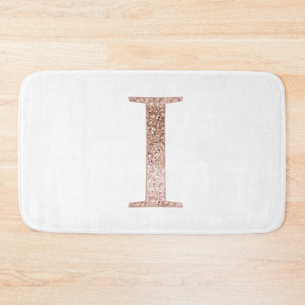 Item preview, I rose gold glitter monogram letter designed and sold by RoseAesthetic.