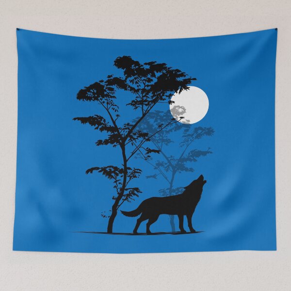Item preview, Wolf howling at the moon designed and sold by albertocubatas.