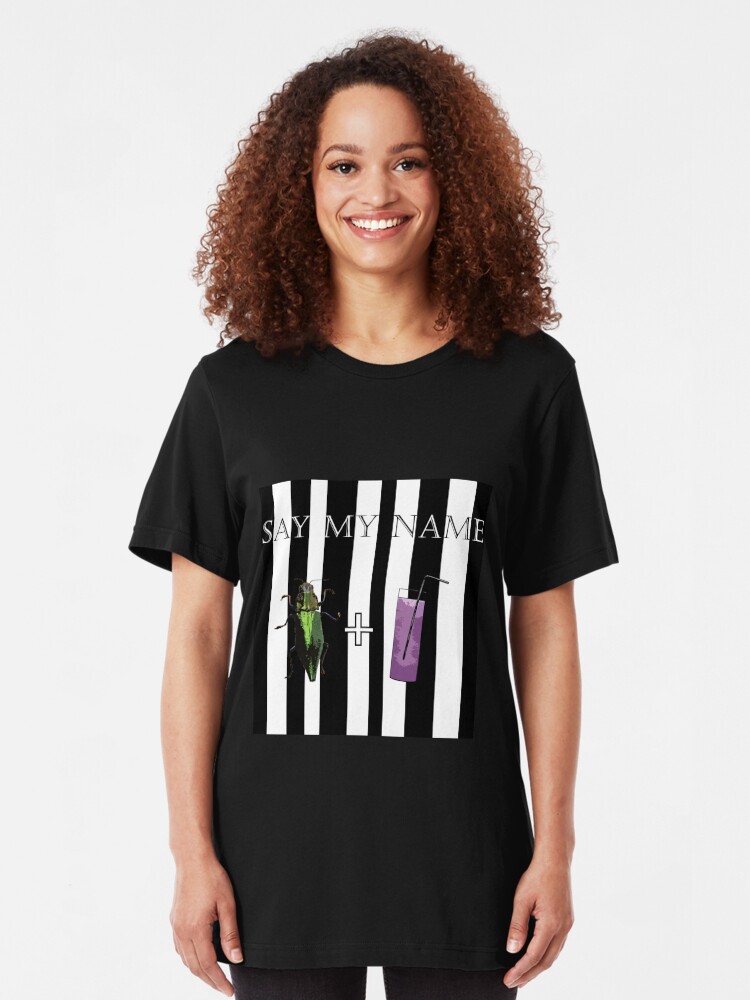 Beetlejuice Say My Name Fan Print T Shirt By Lisaey20 Redbubble