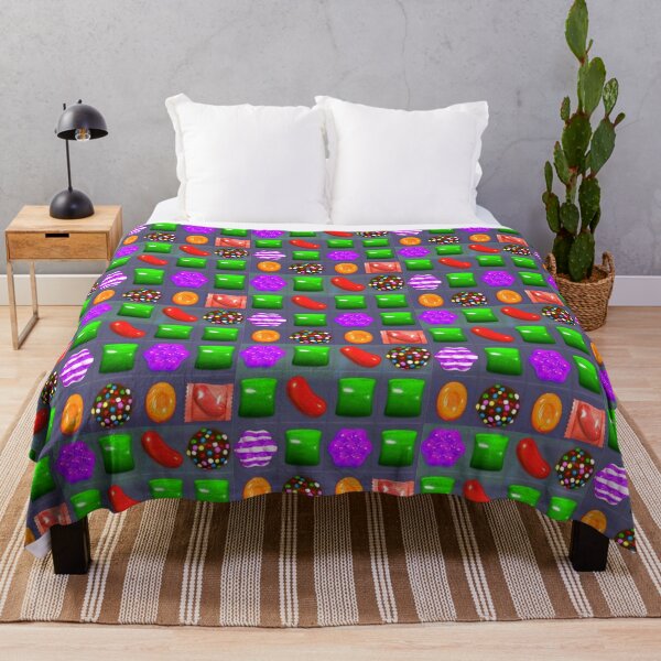 Candy Combo Candy Crush Throw Blanket