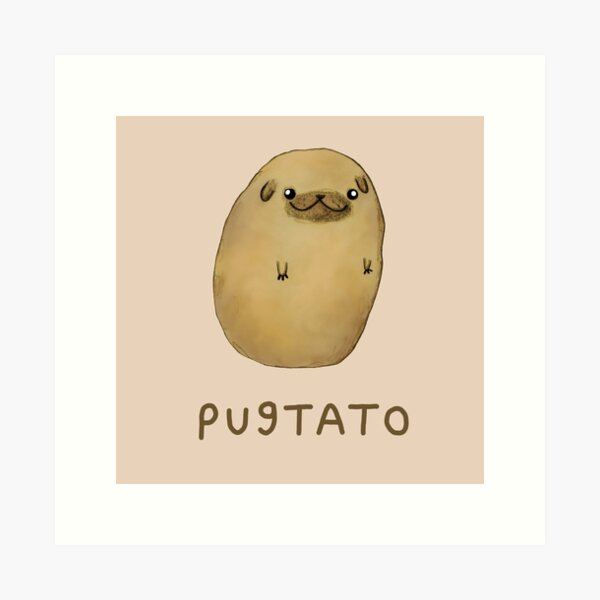 Pugtato Art Print