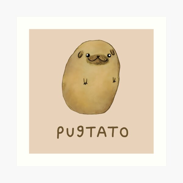Pugtato Art Print