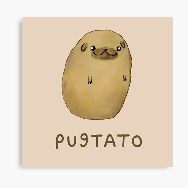 Pugtato Canvas Print