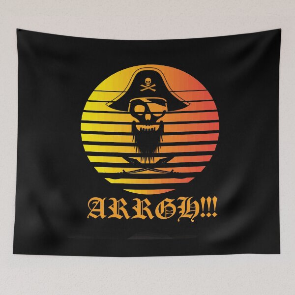 Item preview, Arrgh habla como un pirata Calavera y tibias cruzadas habla como un día pirata Grunge angustiado designed and sold by funnytshirtemp.