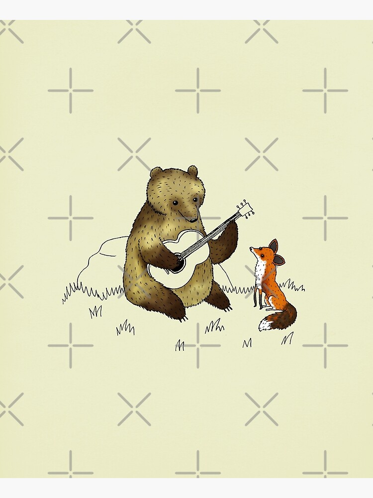 Discover Bear & Fox Premium Matte Vertical Poster
