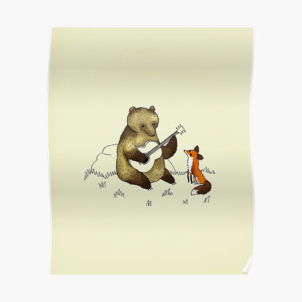 Bear & Fox Poster