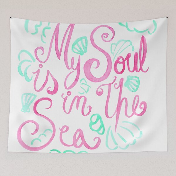 Item preview, My Soul Is In The Sea - Pink & Turquoise designed and sold by Niina  Niskanen.