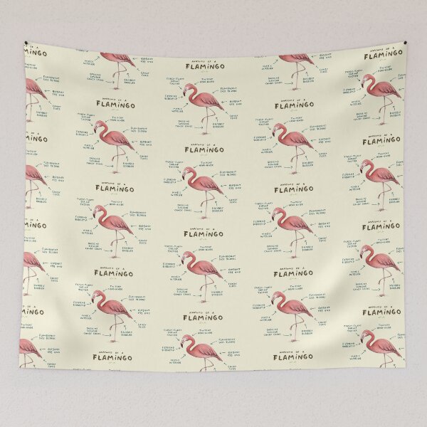 Item preview, Anatomy of a Flamingo designed and sold by SophieCorrigan.