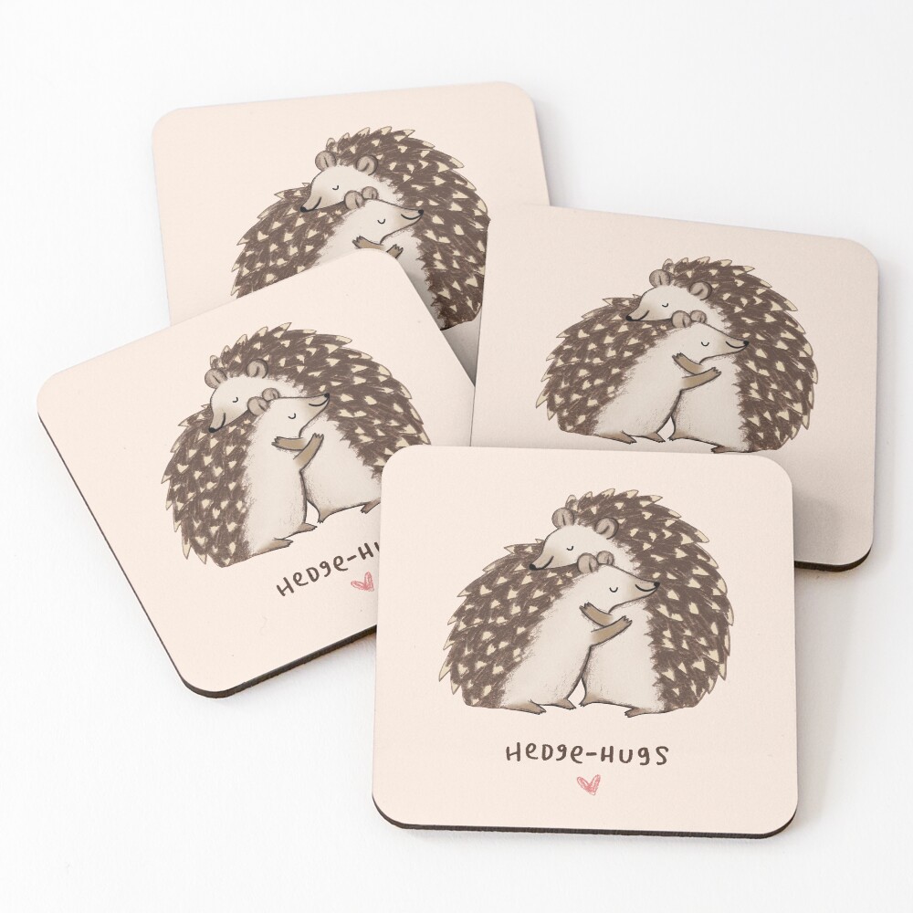 Hedge-hugs Coasters (Set of 4)
