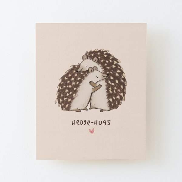 Hedge-hugs Wood Mounted Print